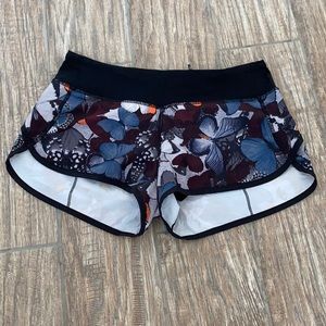 Lululemon Speed Shorts 4 - Biggie Butterfly RARE